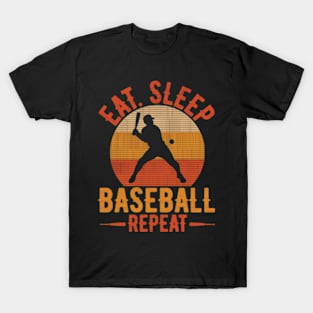 Eat Sleep Baseball Repeat T-Shirt